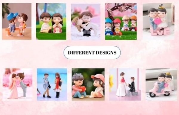VRB Dec 2 Set Couples Miniature,Figurine,Statue for Valentine Gift, Home,Bedroom,Valentine,Gifts for Girlfriend, Living Room,Office,Restaurant Decor,Wedding,Showpiece,Gifts Figurines (Model 11)