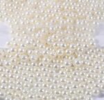 VRB Dec Artificial Pearls Beads Moti Pearls Beads for Jewellery Making, Beads for Bracelet Making, Resin Art,Beads, Crafting, Scrap Booking and Embroidery DIY Craft (12MM (300Pcs), Off-White)