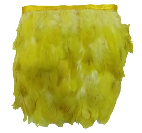 VRB Dec Natural Hackle Pointed Dyed Feathers Trim Fringe Lace Art/Craft/DIY (3-5 Inch) (9 Meters).