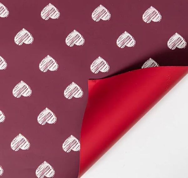 VRB Dec 20pcs Gift Wrapping Paper Sheet,Gift Paper,Gift Wrap Roll,Gift Cover Rapping Paper,Gift Packing Materials,Wrapping Paper for Gift Packing Birthday,valentine,Anniversary,Diwali,Christmas. (20 Pcs Small Heart Printed Design Paper)