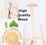 VRB Dec 1 pcs Wooden Foldable/Adjustable Easel Stand for displaying Great Artwork Sketch,Art Painting,Canvas,Business Promotions, Display, Artist Students (6 Feet - 1 Pcs)