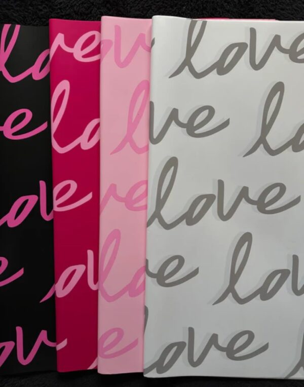 VRB Dec 20pcs Gift Wrapping Paper Sheet,Gift Paper,Gift Wrap Roll,Gift Cover Rapping Paper,Gift Packing Materials,Wrapping Paper for Gift Packing Birthday,valentine,Anniversary,Diwali,Christmas. (20 Pcs Love Printed Design Paper)
