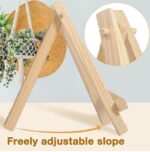 VRB Dec 10 Pcs Wooden Foldable/Adjustable Easel Stand for displaying Great Artwork Sketch,Art Painting,Canvas,Business Promotions, Display, Artist Students (6 Inch Mini Easel Stand - 10 Pcs)