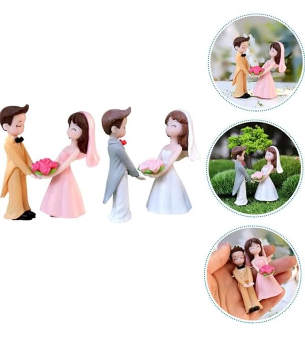 VRB Dec 2 Set Couples Miniature,Figurine,Statue for Valentine Gift, Home,Bedroom,Valentine,Gifts for Girlfriend, Living Room,Office,Restaurant Decor,Wedding,Showpiece,Gifts Figurines (Model 13)