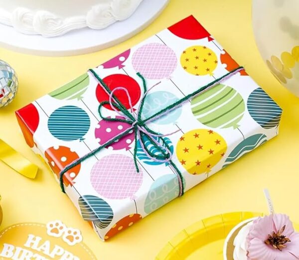 VRB Dec 20pcs Gift Wrapping Paper Sheet/Gift Paper For packing/Gift Papers Sheets/Gift Wrapper/Gift Packing Material Wrapping Paper for Gift Packing Birthday,Anniversary,Diwali,Christmas.(Happy Birthday Sheet)