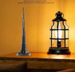 VRB Dec Brass Tm 1 Set for Statue Study Office Desk Decor Showpiece Gift Decoration Accessories Items Decorative Showpeice Home (Burj Khalifablack,Gold)