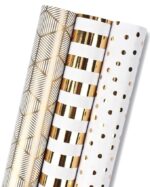 VRB Dec 20pcs Gift Wrapping Paper Sheet/Gift Paper For packing/Gift Papers Sheets/Gift Wrapper/Gift Packing Material Wrapping Paper for Gift Packing Birthday,Anniversary,Diwali,Christmas.(Golden Sheet)