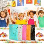 VRB Dec 48 pcs Foil Guddy bags, return gift bags for kids birthday, Happy Birthday Party Return Gift Bags For Boys and Girls, Colorful Gift Bags (48 pcs Mini Star Design)