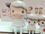 VRB Dec 4 pcs Hanging Legs Showpiece Cute Boy & Girl,Toy Cute Couple Figurines/Leg Hanging Dolls for Home Decor/Decorative Items for Home Decor,Valentine Gift for Girlfriend,Boyfriend (Model - 06)