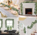 VRB Dec 1pcs Artificial Greenery Ferns Plants Vines Hanging Flowers Needle Wall Hanging For Home Decor Door Wall Balcony Decoration Party Festival Craft (Bamboo Fern Garland)