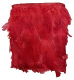 VRB Dec Natural Hackle Pointed Dyed Feathers Trim Fringe Lace Art/Craft/DIY (3-5 Inch) (9 Meters).