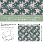 VRB Dec 20pcs Gift Wrapping Paper Sheet/Gift Paper For packing/Gift Papers Sheets/Gift Wrapper/Gift Packing Material Wrapping Paper for Gift Packing Birthday,Anniversary,Diwali,Christmas.(Flower Design)