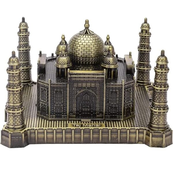 VRB Dec Brass 1 Set For Statue Study Office Desk Decor Showpiece Gift Decoration Accessories Items Decorative Showpeice For Home (Taj Mahal), Bronze