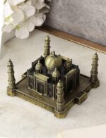 VRB Dec Brass 1 Set For Statue Study Office Desk Decor Showpiece Gift Decoration Accessories Items Decorative Showpeice For Home (Taj Mahal), Bronze