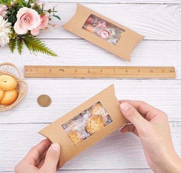VRB Dec 100 pcs Small Brown Folding Gift Boxes for Packaging/Gift Boxes for Gifting,hamper boxes for gift empty,gift hamper box for gifting,return Gifting,Chocolates, Dry Fruits, Wedding & Pooja Gifts. (100 pcs Brown Box)