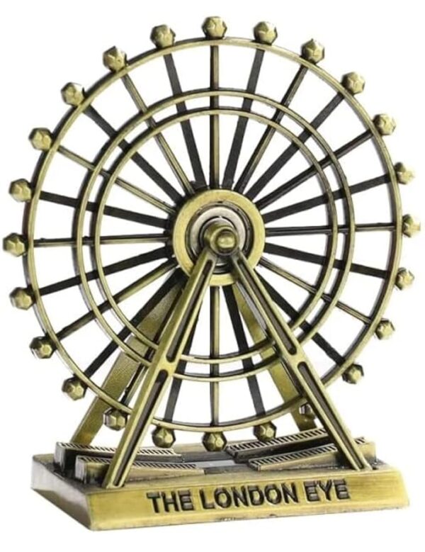 VRB Dec Brass 1 Set For Statue Study Office Desk Decor Showpiece Gift Decoration Accessories Items Decorative Showpeice For Home (The London Eye), Bronze