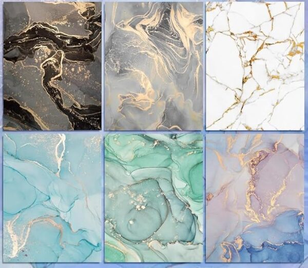 VRB Dec 20pcs Gift Wrapping Paper Sheet/Gift Paper For packing/Gift Papers Sheets/Gift Wrapper/Gift Packing Material Wrapping Paper for Gift Packing Birthday,Anniversary,Diwali,Christmas.(Marble Sheet Design)