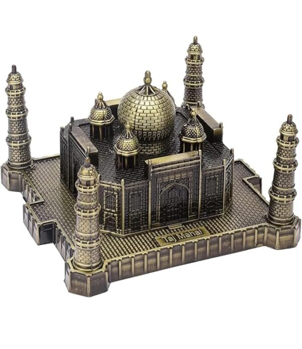 VRB Dec Brass 1 Set For Statue Study Office Desk Decor Showpiece Gift Decoration Accessories Items Decorative Showpeice For Home (Taj Mahal), Bronze