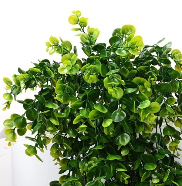 VRB Dec 2pcs Artificial Greenery Ferns Plants Vines Hanging Flowers Needle Wall Hanging For Home Decor Door Wall Balcony Decoration Party Festival Craft (Euclyptus Fern)