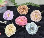 VRB Dec 12 Pcs Artificial Rose Flowers for Decoration,Fake Water Floating Flowers for Pooja Thali, Festival and Events, Home, Table, Badroom, Pooja Room & DIY (12 Pcs - Dahlia Rose)
