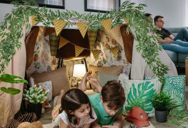 VRB Dec 1pcs Artificial Greenery Ferns Plants Vines Hanging Flowers Needle Wall Hanging For Home Decor Door Wall Balcony Decoration Party Festival Craft (Bamboo Fern Garland)