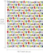 VRB Dec 20pcs Gift Wrapping Paper Sheet/Gift Paper For packing/Gift Papers Sheets/Gift Wrapper/Gift Packing Material Wrapping Paper for Gift Packing Birthday,Anniversary,Diwali,Christmas.(Happy Birthday Sheet)