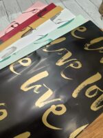 VRB Dec 20pcs Gift Wrapping Paper Sheet,Gift Paper,Gift Wrap Roll,Gift Cover Rapping Paper,Gift Packing Materials,Wrapping Paper for Gift Packing Birthday,valentine,Anniversary,Diwali,Christmas. (20 Pcs Love Printed Design Paper)