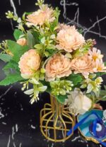 VRB Dec 1 Pcs Artificial Peony Rose Flower Bunch for Home Decor | Faux Flowers for Vases | Decoration Items for Home,Diwali,Chritmas Living Room| Decoration and Craft (Sky Blue)