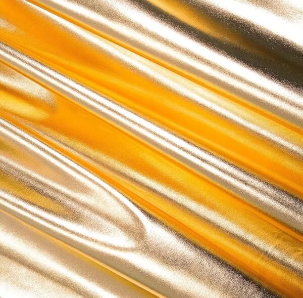 VRB Dec 3 MTR 60 Inch Net Gold Cloth for Decoration,Baby Photoshoot Props Cloth for Decoration,Parties,Costumes, Gift Packing,Party Decor,Backdrop for Wedding mandap,Pooja (Golden Metallic, 3 MTR)