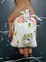 VRB Dec 50 Pcs Organza Bags, White Wedding Favor Bags,Jewelry Gift Bags for Party, Jewelry, Christmas, Festival, Bathroom Soaps, Makeup Organza, Wrapping Supplie (Color 2)