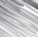 VRB Dec 3 MTR 60 Inch Net Gold Cloth for Decoration,Baby Photoshoot Props Cloth for Decoration,Parties,Costumes, Gift Packing,Party Decor,Backdrop for Wedding mandap,Pooja (Silver Metallic, 3 MTR)
