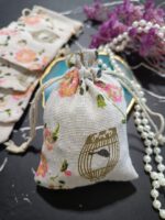 VRB Dec 50 Pcs Organza Bags, White Wedding Favor Bags,Jewelry Gift Bags for Party, Jewelry, Christmas, Festival, Bathroom Soaps, Makeup Organza, Wrapping Supplie (Color 2)