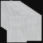 VRB Dec 25 pcs Cross Stitch Cloth/Bag Making Materials,Canvas Sheet for Craft, Sewing/Embroidery Projects and DIY,Plastic Canvas Sheet for Decoration. (25 Pcs Cross Stitch Cloth)