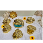 VRB Dec 12pcs Chocolate Box for Wedding storage box Candy Jars Candy Storage Boxes Gift Boxes for Wedding Baby Shower Christmas Birthday Party Dry Fruits,etc. (Oval Shape, Pack Of 12 pcs)