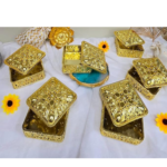 VRB Dec 12 pcs Chocolate Box for Wedding storage box Candy Jars Candy Storage Boxes Gift Boxes for Wedding Baby Shower Christmas Birthday Party Dry Fruits,etc. (Bada Box, Pack Of 12 pcs)