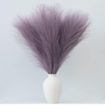 VRB Dec™ 3 Pcs Artificial Pampas Grass Sticks | Faux Flowers for Vases | Decoration Items for Living Room Vase Office, Bedroom, Balcony Table, Diwali Decoration tems Corner