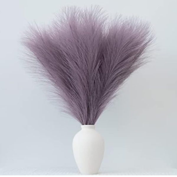 VRB Dec™ 3 Pcs Artificial Pampas Grass Sticks | Faux Flowers for Vases | Decoration Items for Living Room Vase Office, Bedroom, Balcony Table, Diwali Decoration tems Corner