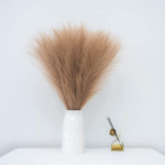 VRB Dec™ 3 Pcs Artificial Pampas Grass Sticks | Faux Flowers for Vases | Decoration Items for Living Room Vase Office, Bedroom, Balcony Table, Diwali Decoration tems Corner