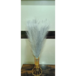 VRB Dec™ 3 Pcs Artificial Pampas Grass Sticks | Faux Flowers for Vases | Decoration Items for Living Room Vase Office, Bedroom, Balcony Table, Diwali Decoration tems Corner