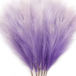 VRB Dec™ 3 Pcs Artificial Pampas Grass Sticks | Faux Flowers for Vases | Decoration Items for Living Room Vase Office, Bedroom, Balcony Table, Diwali Decoration tems Corner