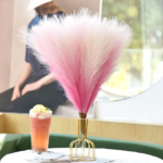 VRB Dec™ 3 Pcs Artificial Pampas Grass Sticks | Faux Flowers for Vases | Decoration Items for Living Room Vase Office, Bedroom, Balcony Table, Diwali Decoration tems Corner