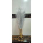 VRB Dec™ 3 Pcs Artificial Pampas Grass Sticks | Faux Flowers for Vases | Decoration Items for Living Room Vase Office, Bedroom, Balcony Table, Diwali Decoration tems Corner