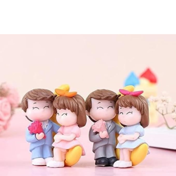 VRB Dec 2 Set Couples Miniature,Figurine,Statue for Valentine Gift, Home,Bedroom,Valentine,Gifts for Girlfriend, Living Room,Office,Restaurant Decor,Wedding,Showpiece,Gifts Figurines (Model 5)
