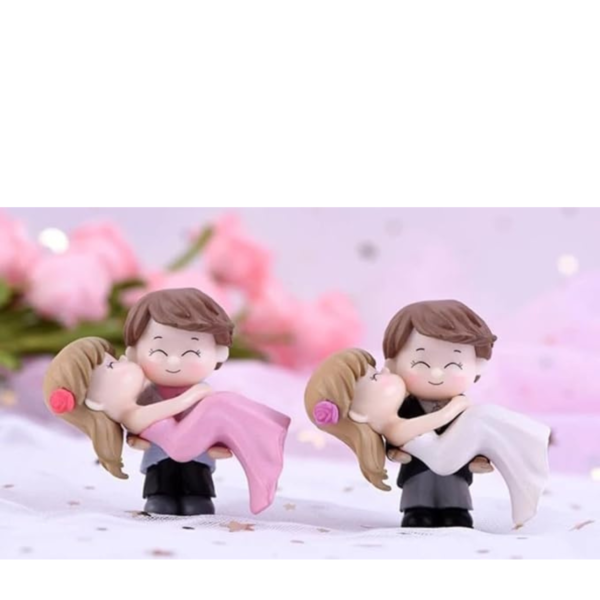 VRB Dec 2 Set Couples Miniature,Figurine,Statue for Valentine Gift, Home,Bedroom,Valentine,Gifts for Girlfriend, Living Room,Office,Restaurant Decor,Wedding,Showpiece,Gifts Figurines (Model 9)