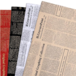 VRB Dec 20pcs Gift Wrapping Paper Sheet/Gift Paper For packing/Gift Papers Sheets/Gift Wrapper/Gift Packing Material Wrapping Paper for Gift Packing Birthday,Anniversary,Diwali,Christmas.(Newspaper Print)