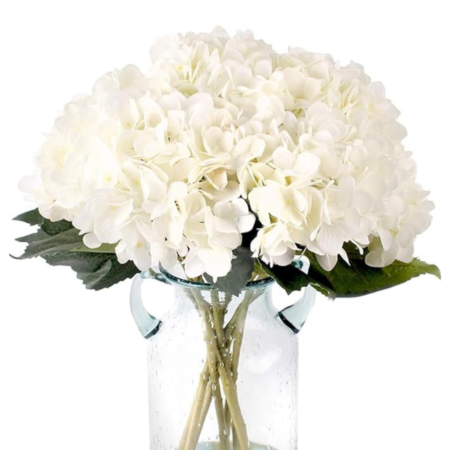 VRB Dec 1Pcs Artificial Hydrangea Flower Stick/Artificial Flowers for Decoration/Home Decor, Office, Bedroom, Balcony, Diwali,Christmas Decorations,Living Room, Deepawali Decoration