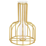 VRB Dec 1Pcs Metal Vase Aesthetic Vase, Flower Vase, Pampas Grass Vase,Vase for Flower,Vase for Plants,Vase Home Decor Centrepiece Decor for Home, Office,Living Room Decor (Design 1)