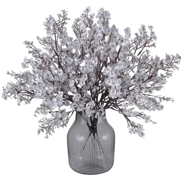 VRB DecTM 5 Pcs Artificial Baby's Breath Gypsophila Flower Bunch for Home Decoration | Flowers for Vases| Decoration Items for Living Room|Home Decor|Diwali Decor|Chritmas