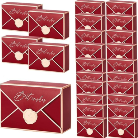 VRB Dec 20pcs Gift Boxes for Packaging/Gift Boxes for Gifting,hamper boxes for gift empty,gift hamper box for gifting,return Gifting,Chocolates, Dry Fruits, Wedding & Pooja Gifts. (20 Pcs - Maroon)