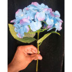 VRB Dec 1Pcs Artificial Hydrangea Flower Stick/Artificial Flowers for Decoration/Home Decor, Office, Bedroom, Balcony, Diwali,Christmas Decorations,Living Room, Deepawali Decoration